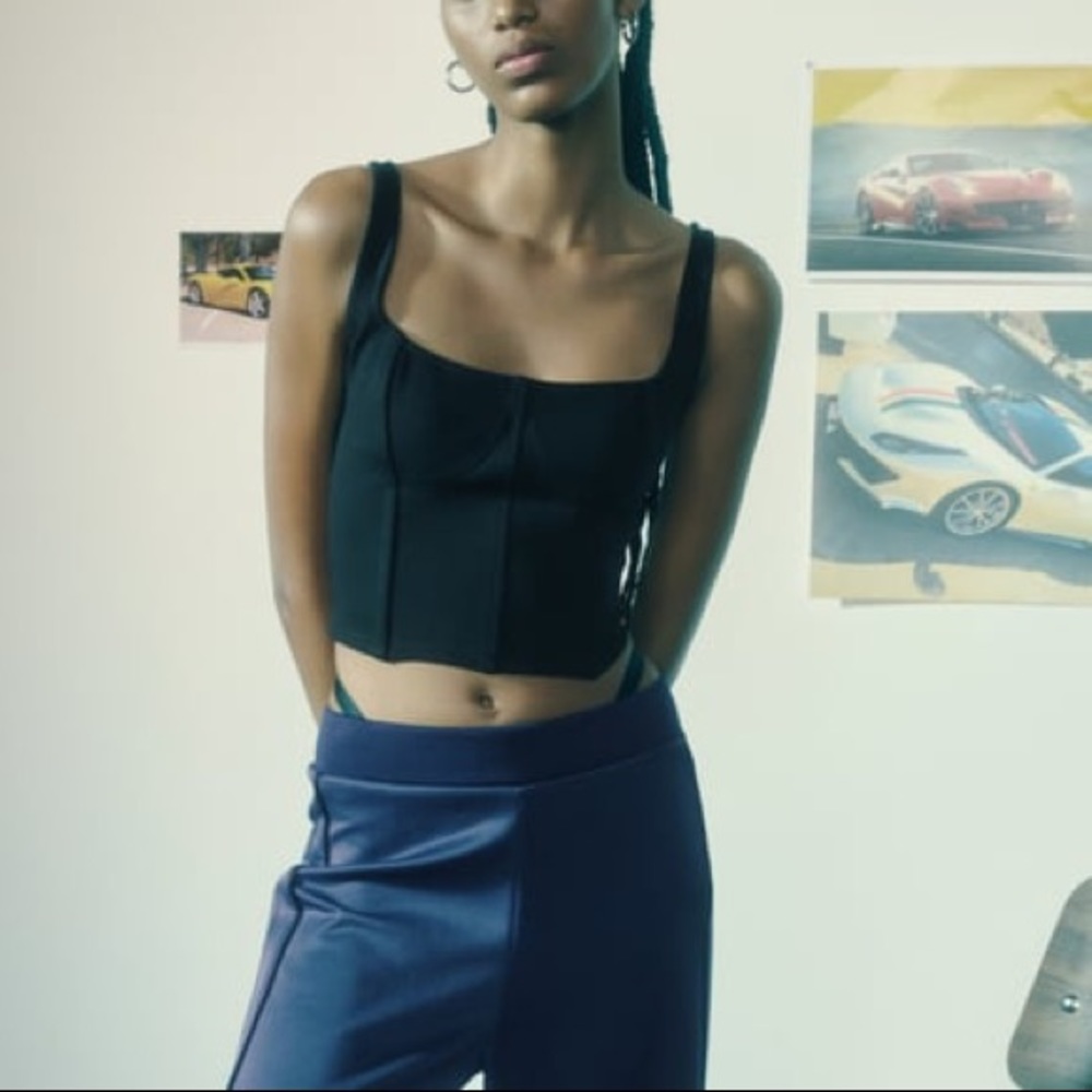 Zara Black Corset Top